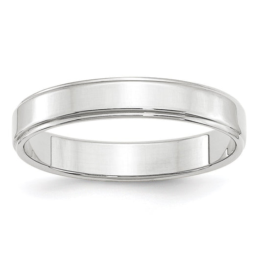 Flat with Step Edge Wedding Band - WBC