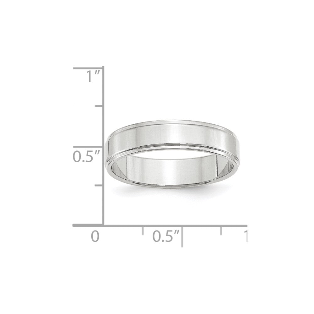 Flat with Step Edge Wedding Band - WBC