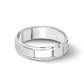 Flat with Step Edge Wedding Band - WBC