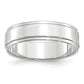 Flat with Step Edge Wedding Band - WBC