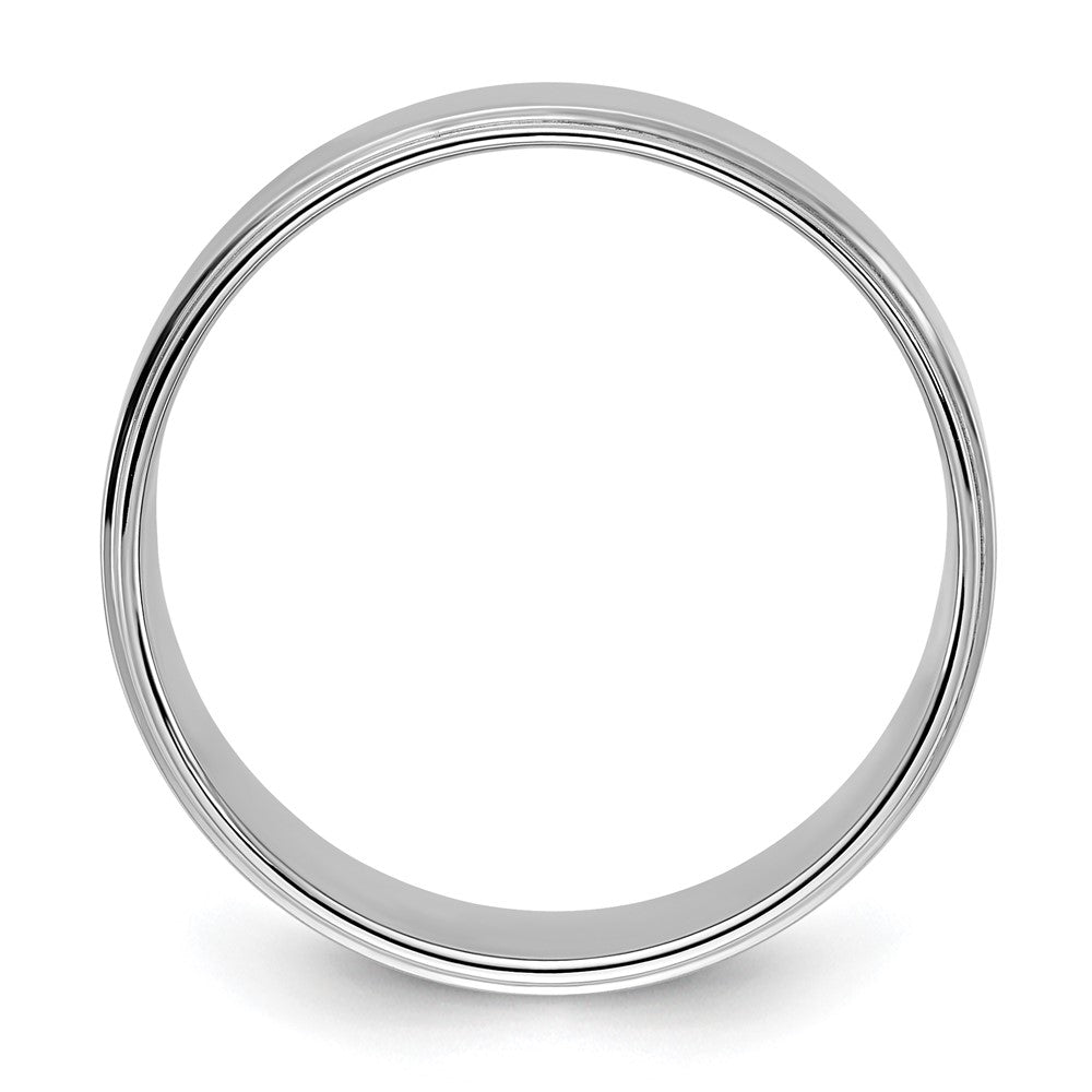 Flat with Step Edge Wedding Band - WBC