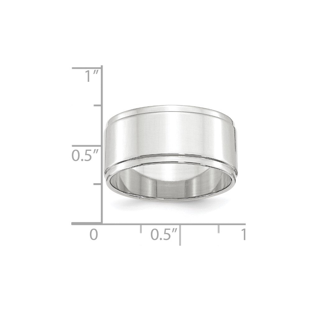 Flat with Step Edge Wedding Band - WBC