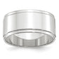Flat with Step Edge Wedding Band - WBC