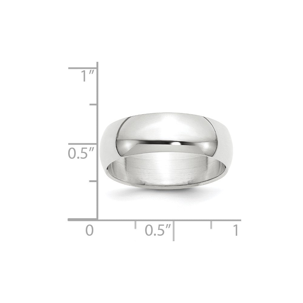 Half Round Wedding Band - WBC