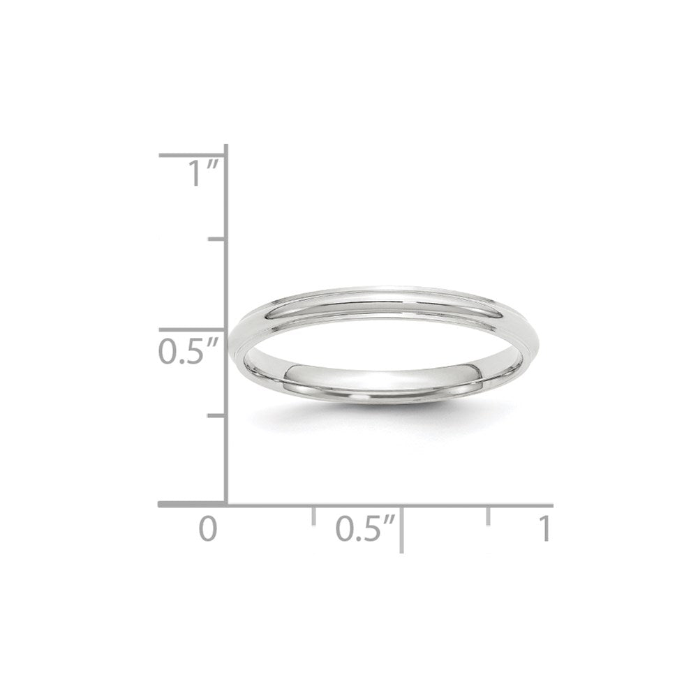 Half Round with Edge Wedding Band - WBC