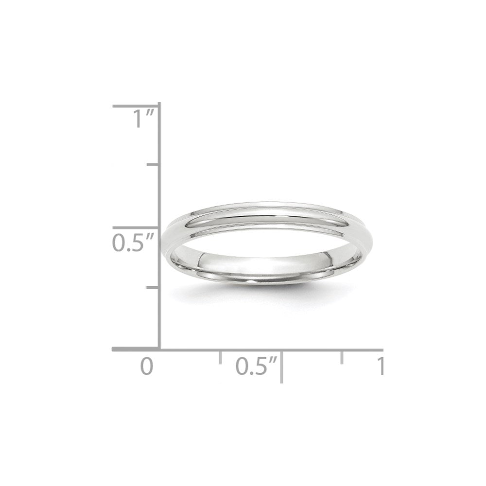 Half Round with Edge Wedding Band - WBC