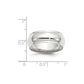 Half Round with Edge Wedding Band - WBC