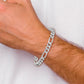 Hand Polished Figaro Link with Fancy Lobster Clasp Bracelet - WBC