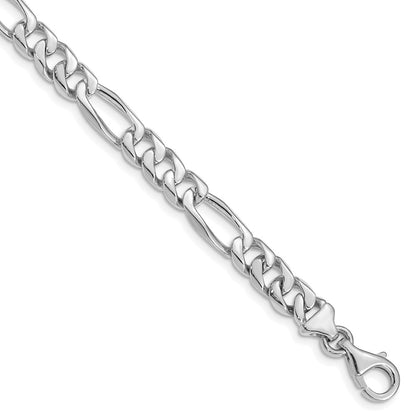 Hand Polished Figaro Link with Fancy Lobster Clasp Bracelet - WBC