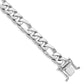 Hand Polished Figaro Link with Box Catch Clasp Bracelet - WBC