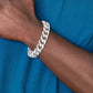 Hand Polished Rounded Curb Link with Box Catch Clasp Bracelet - WBC