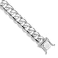 Hand Polished Rounded Curb Link with Box Catch Clasp Bracelet - WBC