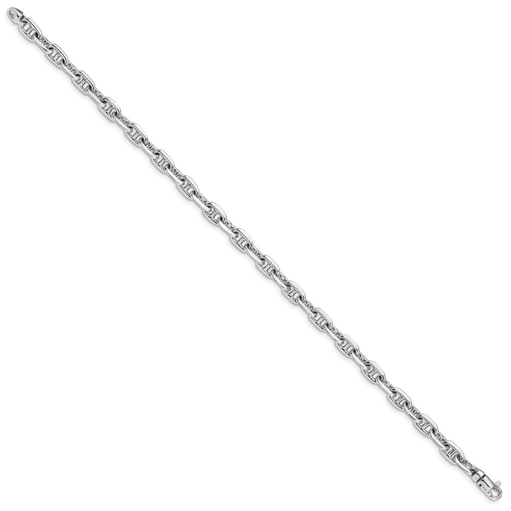 Hand Polished Fancy Link with Lobster Clasp Bracelet - WBC