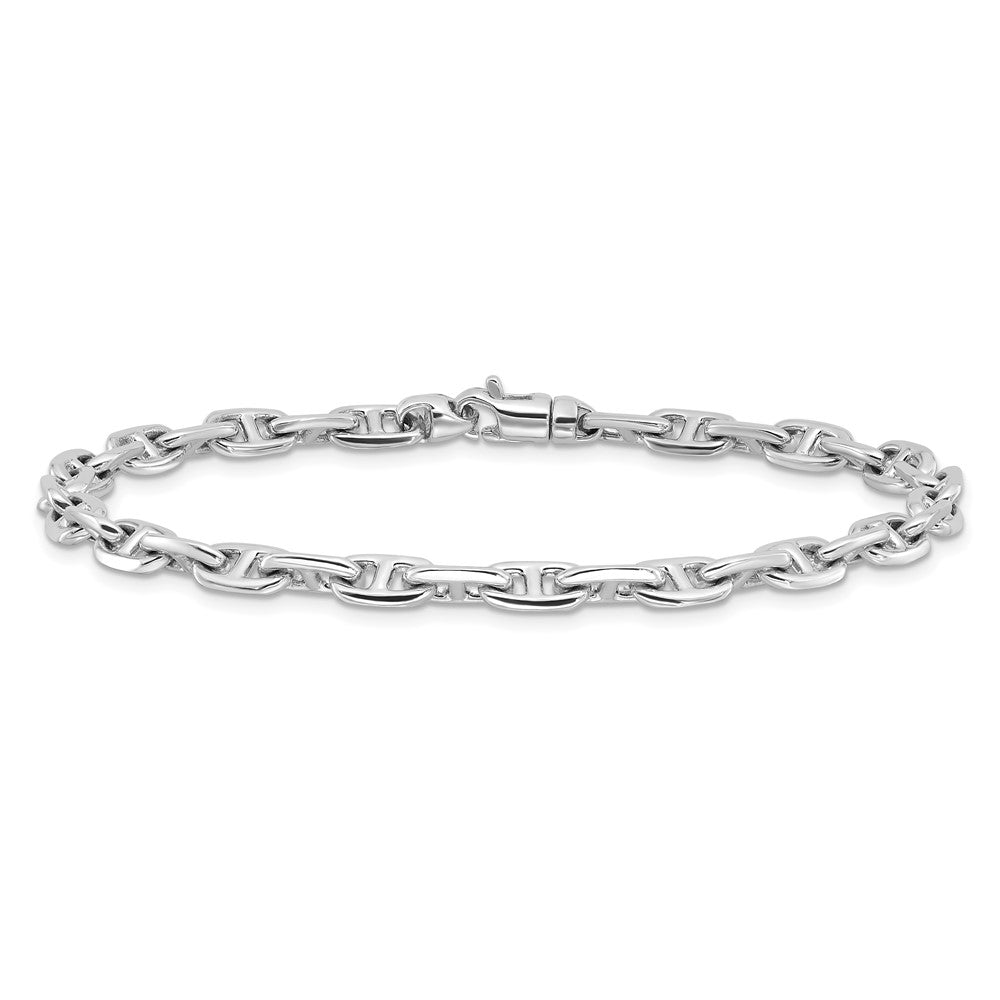 Hand Polished Fancy Link with Lobster Clasp Bracelet - WBC