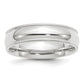 Milgrain Half Round Comfort Fit Wedding Band - WBC