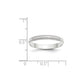 Lightweight Milgrain Half Round Wedding Band - WBC
