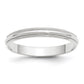 Lightweight Milgrain Half Round Wedding Band - WBC