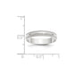 Lightweight Milgrain Half Round Wedding Band - WBC