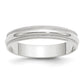 Lightweight Milgrain Half Round Wedding Band - WBC