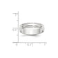 Lightweight Milgrain Half Round Wedding Band - WBC