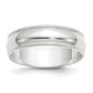 Lightweight Milgrain Half Round Wedding Band - WBC
