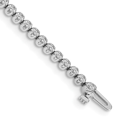 Complete 1 carat Round VS Diamond 4-prong Tennis Bracelet - WBC