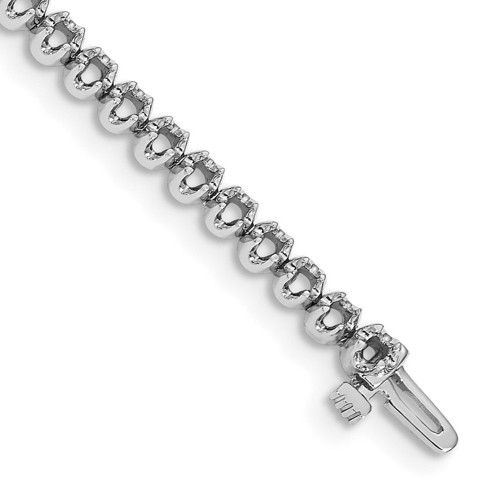 Holds 2.09 carat 51- Round Diamond 4-prong Tennis Bracelet Mounting - WBC