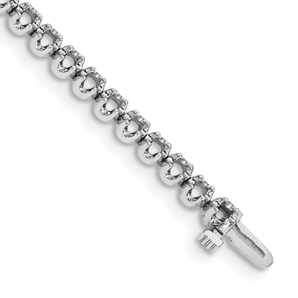 Holds 3.15 carat 45- Round Diamond 4-prong Tennis Bracelet Mounting - WBC