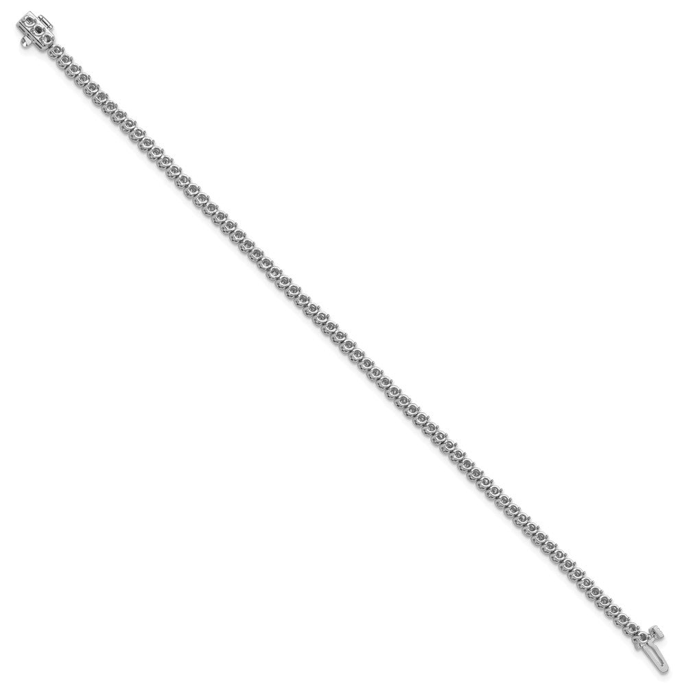 Holds 1.9 carat 68- Round Diamond 2-prong Tennis Bracelet Mounting - WBC