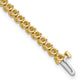 Holds 2.9 carat 58- Round Diamond 2-prong Tennis Bracelet Mounting - WBC