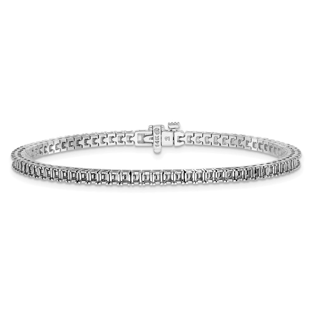 Holds 4 carat 81- Princess Diamond 4-prong Tennis Bracelet Mounting - WBC