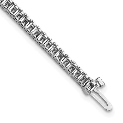 Holds 4 carat 81- Princess Diamond 4-prong Tennis Bracelet Mounting - WBC