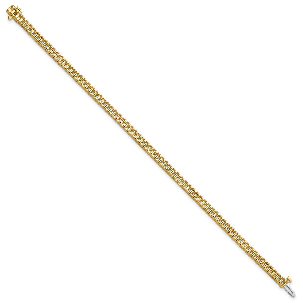 Holds 5 carat 71- Princess Diamond 4-prong Tennis Bracelet Mounting - WBC