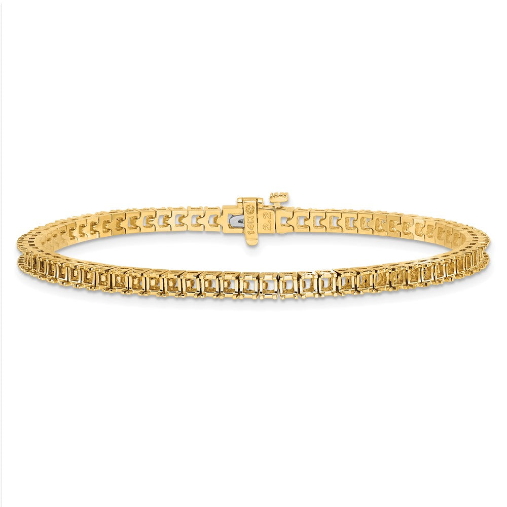 Holds 5 carat 71- Princess Diamond 4-prong Tennis Bracelet Mounting - WBC