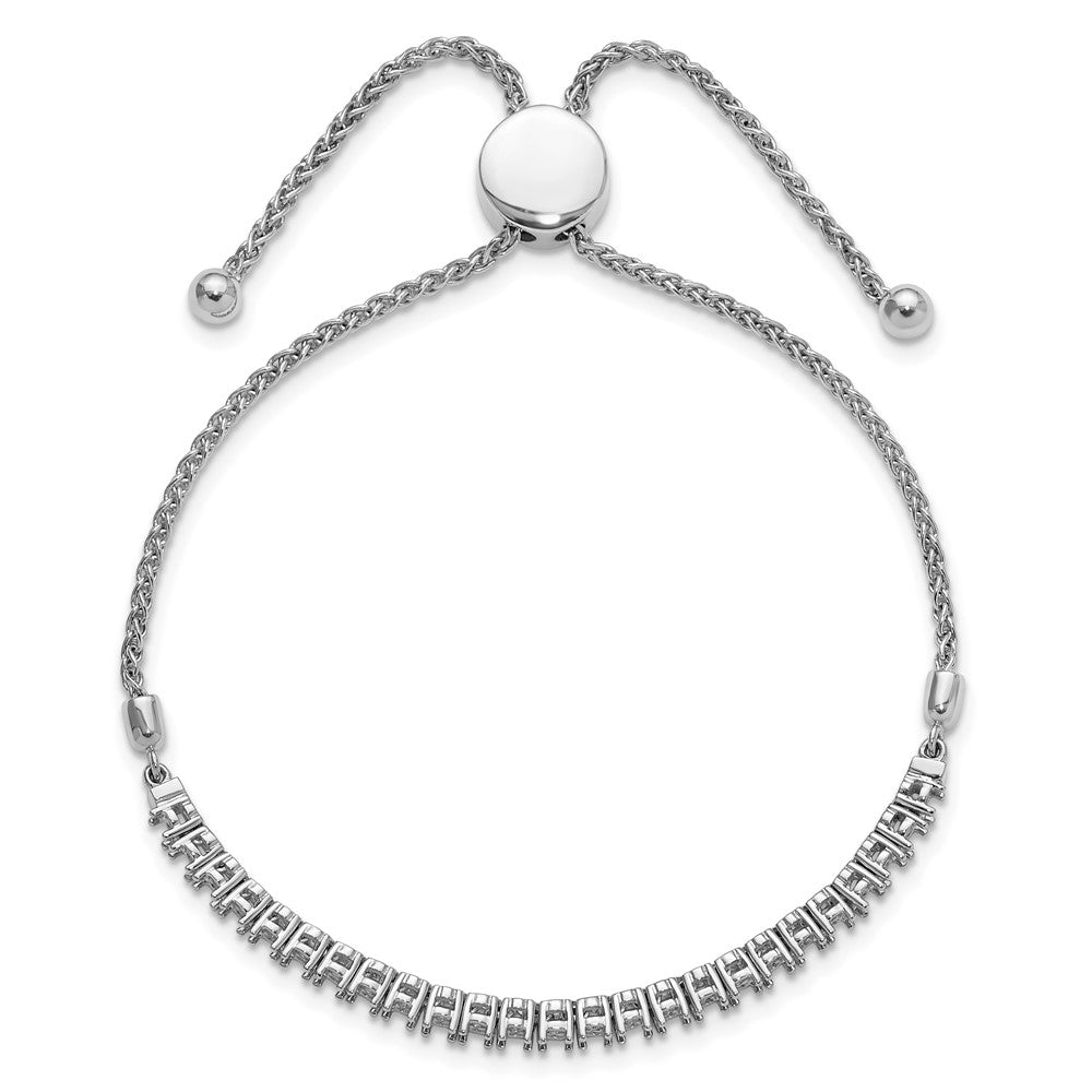 Holds 1 carat 25- Round Stones Adjustable Bracelet Mounting - WBC