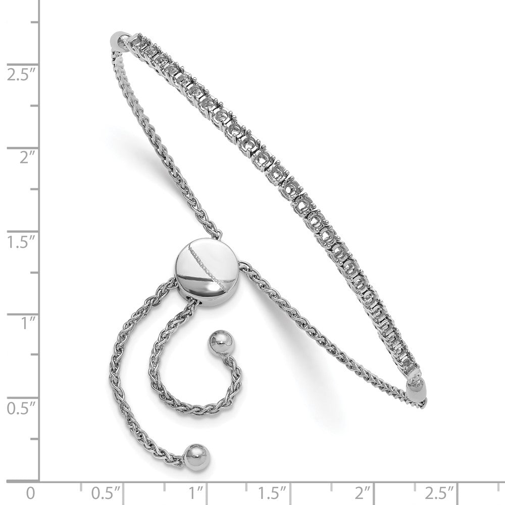 Holds 1 carat 25- Round Stones Adjustable Bracelet Mounting - WBC