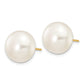 12- Button Freshwater Cultured Pearl Stud Post Earrings - WBC