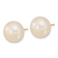 13- Button Freshwater Cultured Pearl Stud Post Earrings - WBC