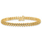 Holds 1.95 carat 50- Round Diamond Fancy Spiral Tennis Bracelet Mounting - WBC