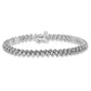 Holds 1.95 carat 50- Round Diamond Fancy Spiral Tennis Bracelet Mounting - WBC