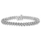 Holds 2.25 carat 43- Round Diamond Fancy Spiral Tennis Bracelet Mounting - WBC