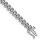Holds 2.25 carat 43- Round Diamond Fancy Spiral Tennis Bracelet Mounting - WBC