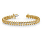 Holds 3.72 carat 40- Round Diamond Fancy Spiral Tennis Bracelet Mounting - WBC