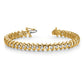 Holds 3.72 carat 40- Round Diamond Fancy Spiral Tennis Bracelet Mounting - WBC