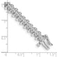 Holds 3.72 carat 40- Round Diamond Fancy Spiral Tennis Bracelet Mounting - WBC