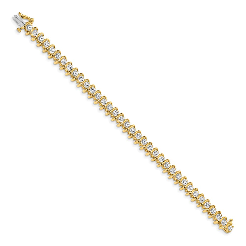 Holds 5 carat 36- Round Diamond Fancy Spiral Tennis Bracelet Mounting - WBC