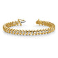 Holds 5 carat 36- Round Diamond Fancy Spiral Tennis Bracelet Mounting - WBC