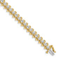 Holds 5 carat 36- Round Diamond Fancy Spiral Tennis Bracelet Mounting - WBC