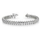 Holds 5 carat 36- Round Diamond Fancy Spiral Tennis Bracelet Mounting - WBC