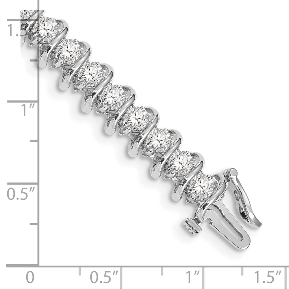 Holds 5 carat 36- Round Diamond Fancy Spiral Tennis Bracelet Mounting - WBC